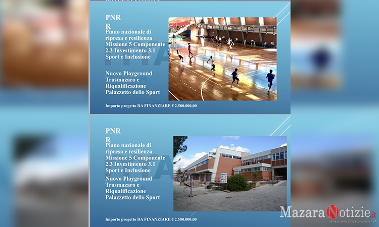 Ristrutturazione Palazzetto dello Sport e nuovo Playground sportivo al Trasmazaro. In arrivo 2 milioni e 400 mila euro di fondi Pnrr 